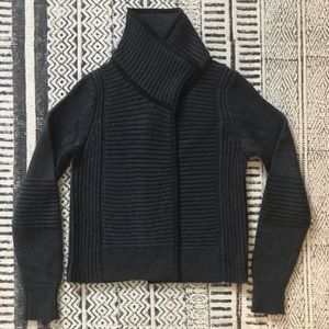 Banana Republic moto sweater jacket